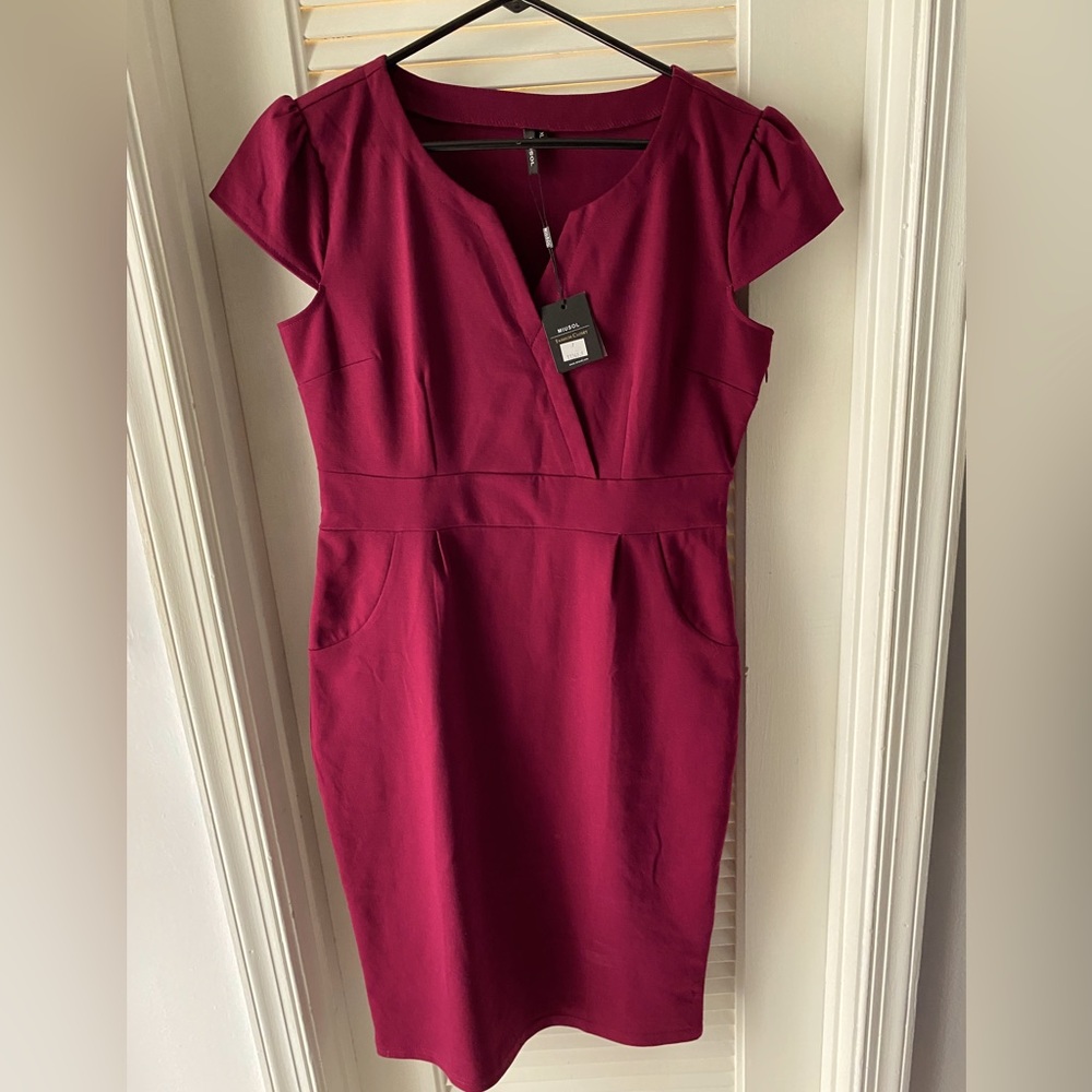 Raspberry Shift With Cap Sleeves By Miusol - image 1